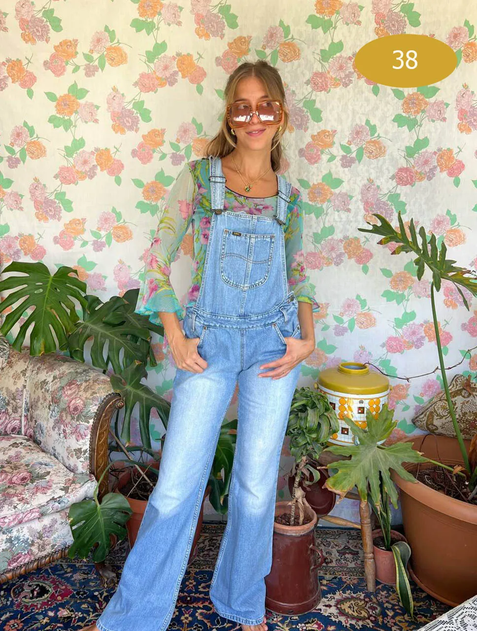 2000's Lee Denim Overall