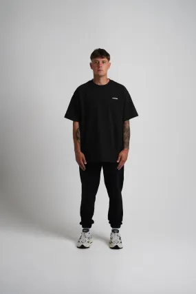 44 APPAREL OVERSIZED T-SHIRT - WASHED BLACK