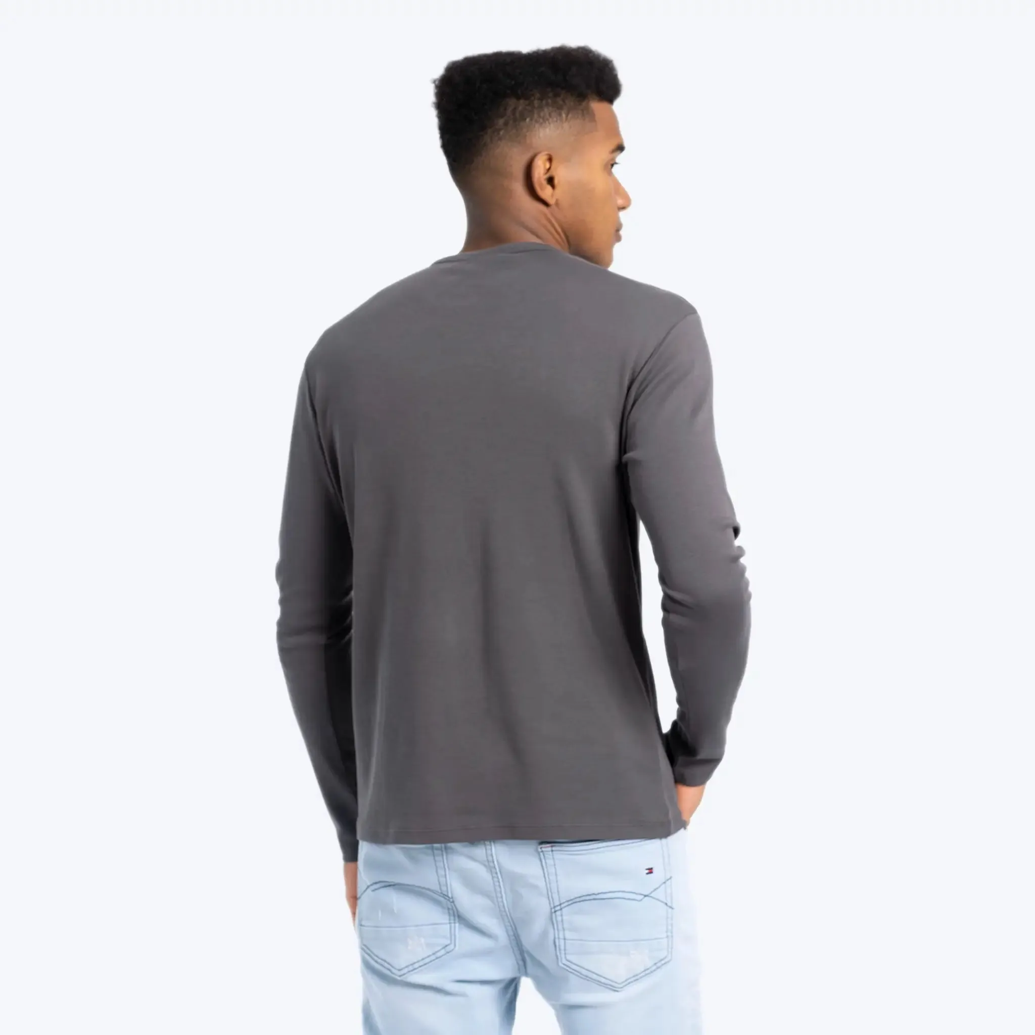 6 Pack - Men's Organic Pima Cotton Long Sleeve Shirts