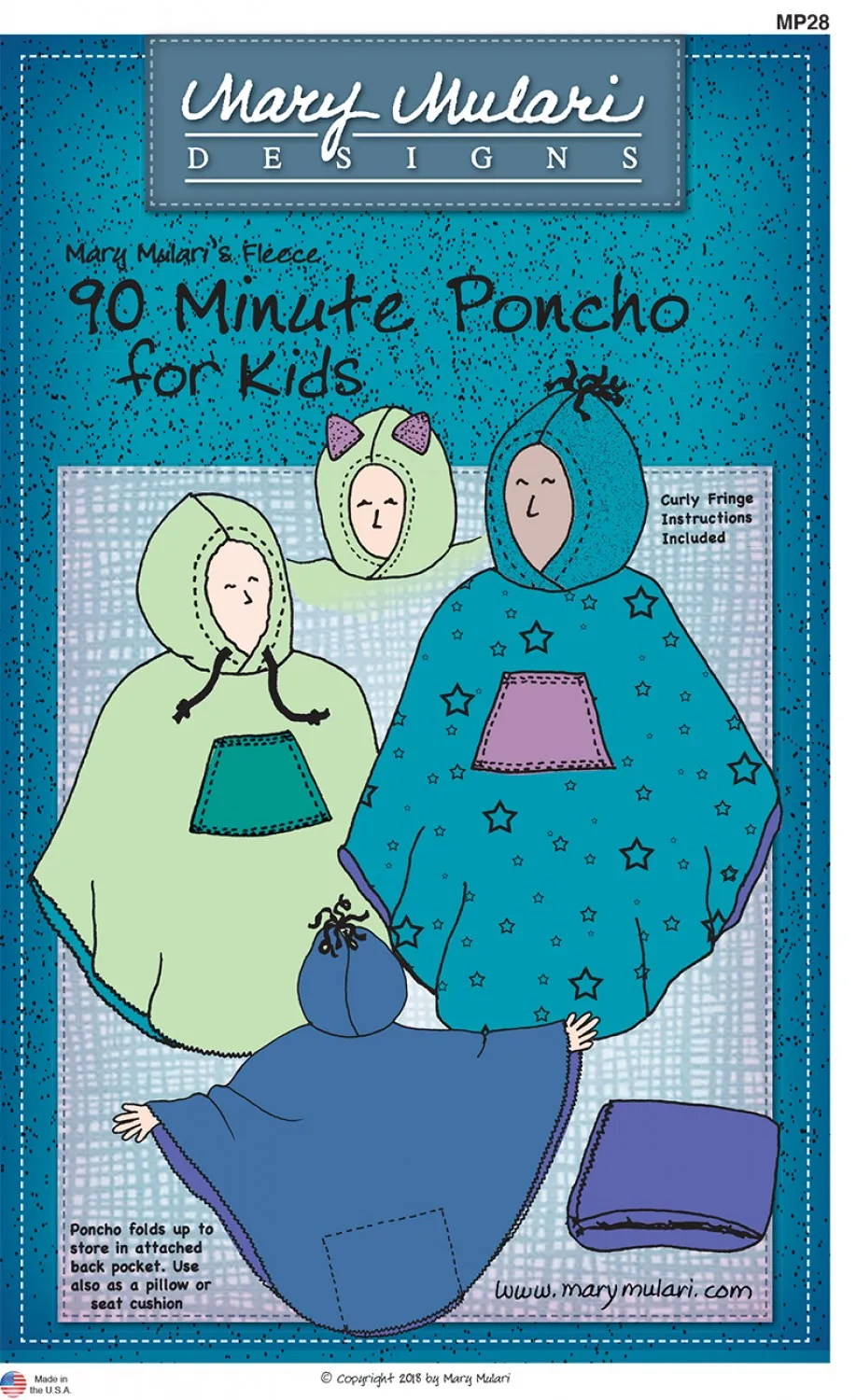 90 Minute Poncho for Kids Pattern