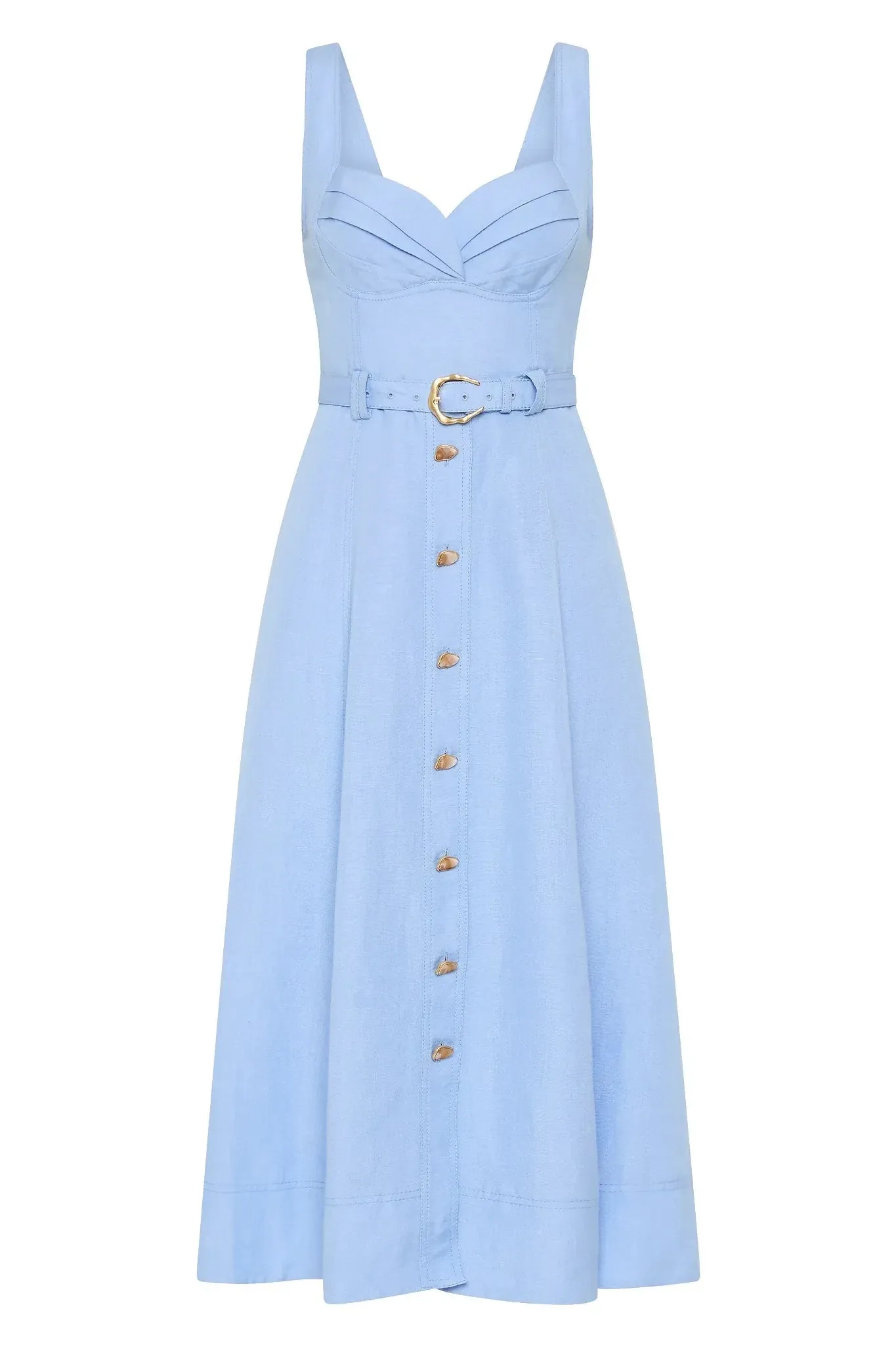 Aje Primary Belted Midi Dress