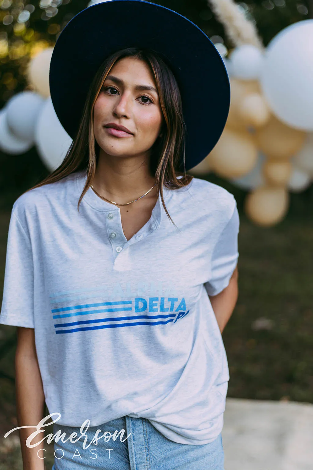 Alpha Delta Pi PR Triblend Henley