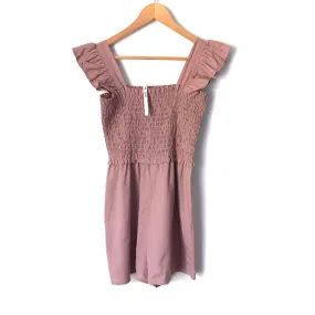 ASOS Dusty Lavender Smocked Bodice Romper NWT- Size 2