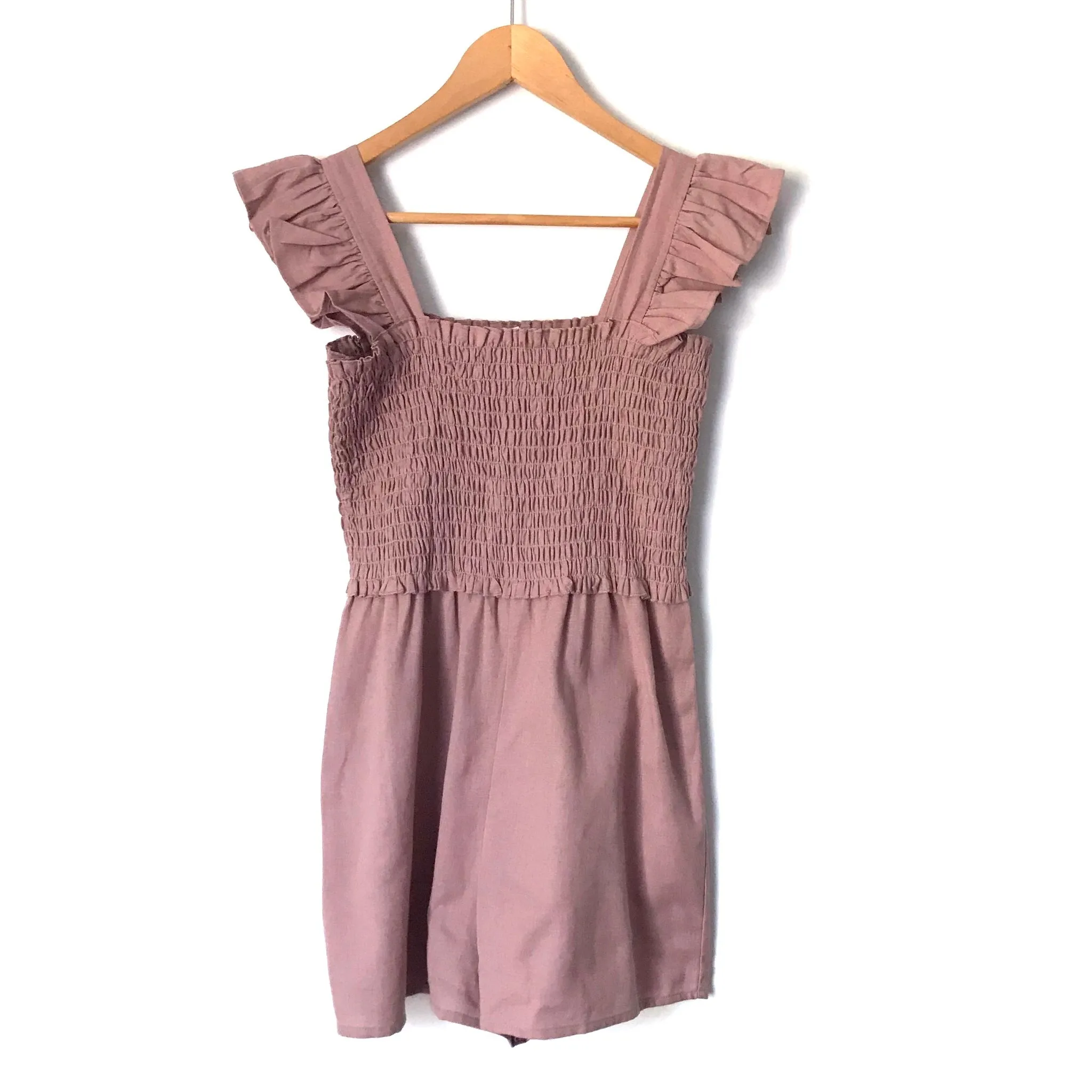 ASOS Dusty Lavender Smocked Bodice Romper NWT- Size 2