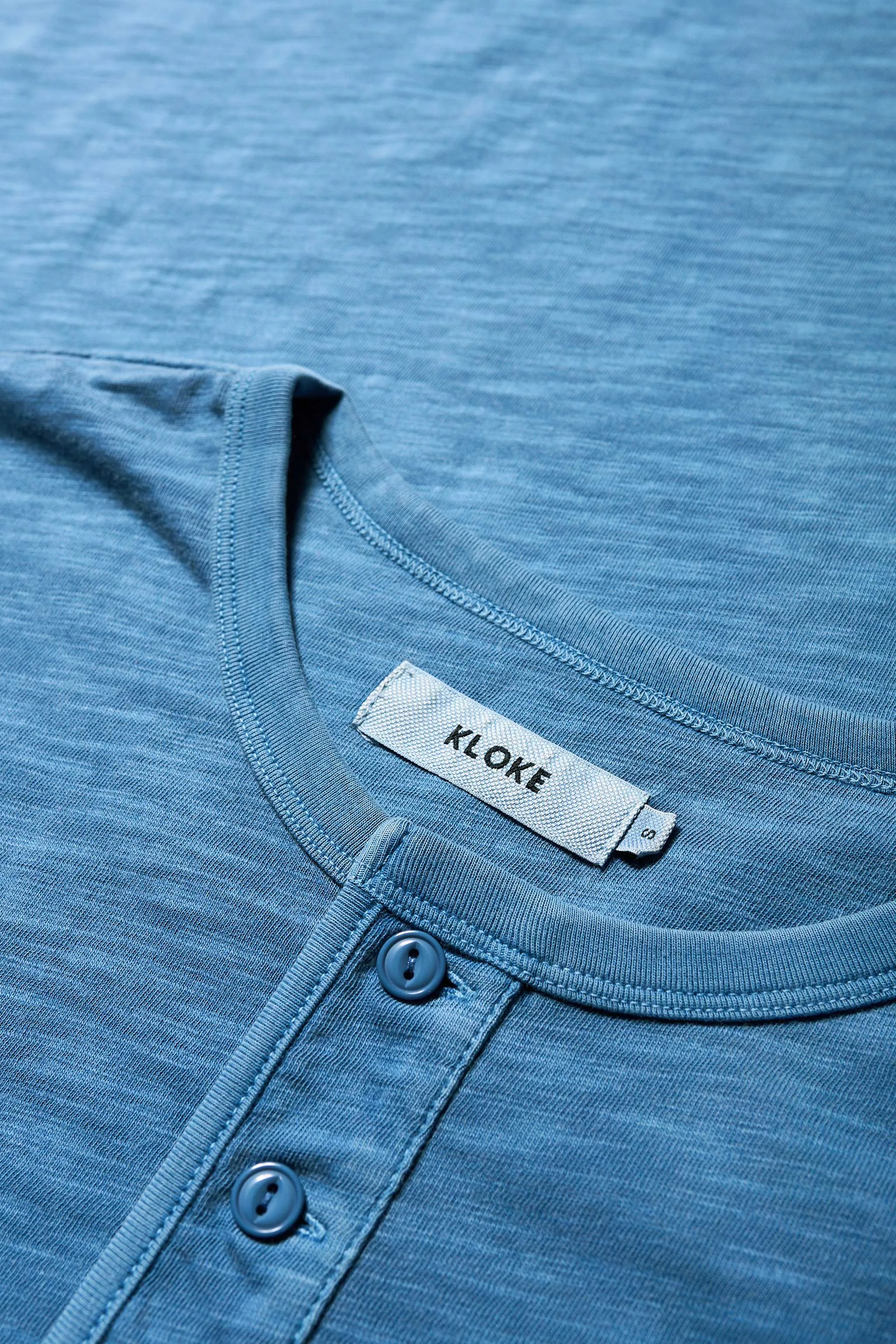 Asperse Henley Pullover Blue