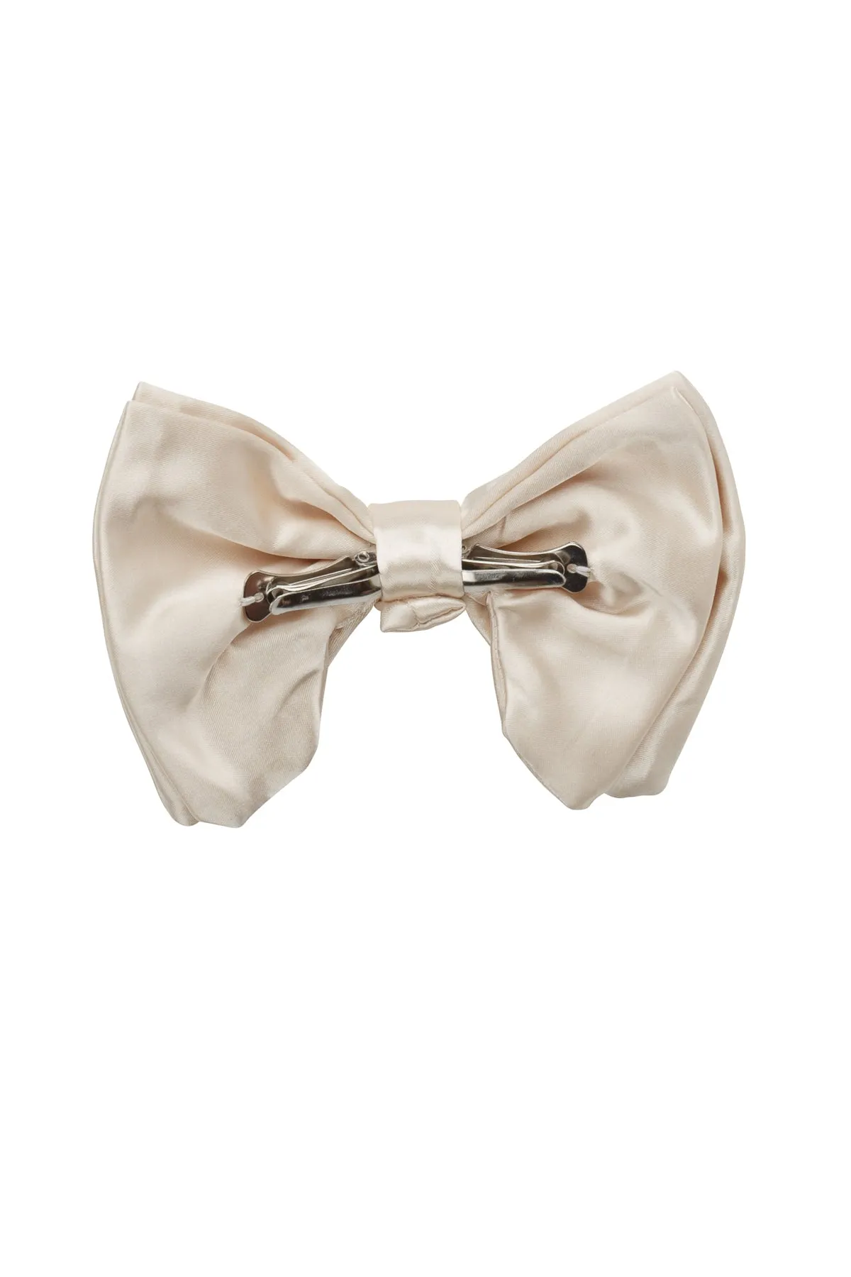 Avant Garde Bowtie - Ivory Satin