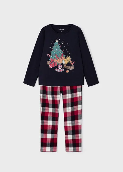 AW23 Mayoral Girls Christmas Pyjamas