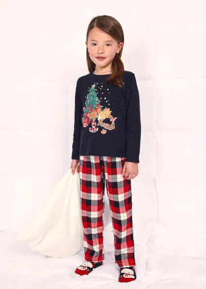 AW23 Mayoral Girls Christmas Pyjamas