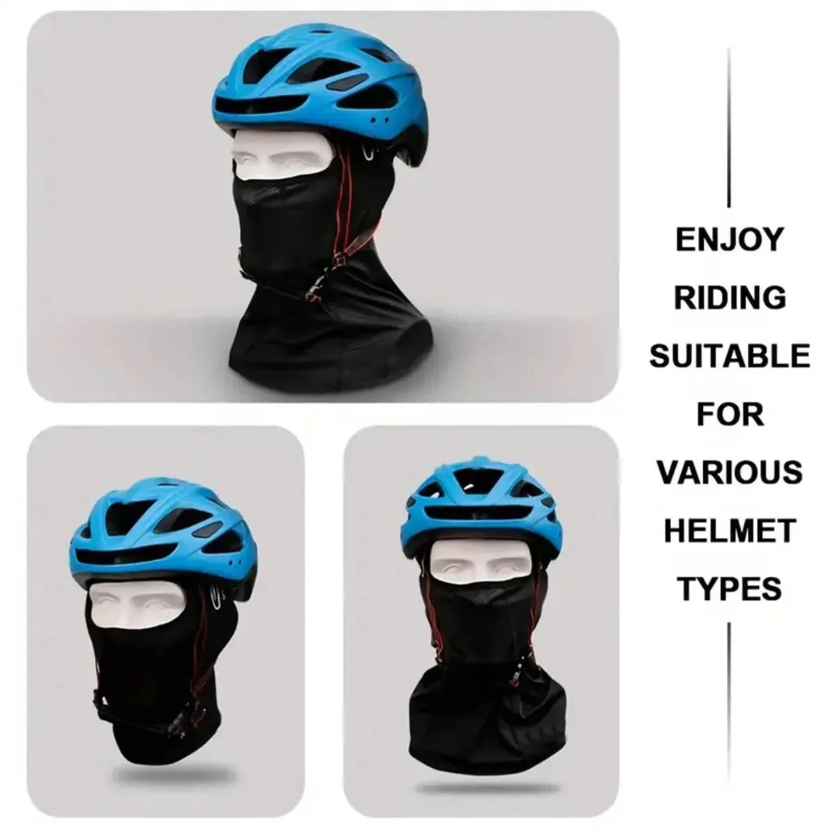 Balaclava Cycling Caps for Men Bicycle Travel Quick Dry Dustproof Face Cover Sun Protection Hat Windproof Sports Hood Ski Mask