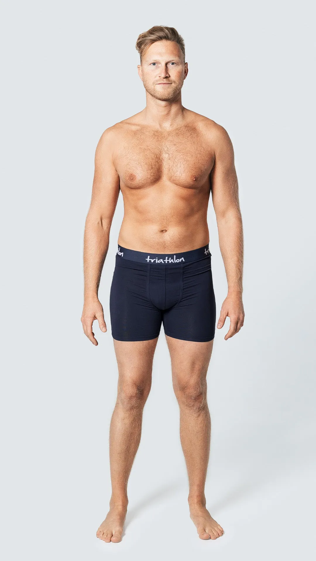 Bambus boxer shorts navy pakke (5 stk)