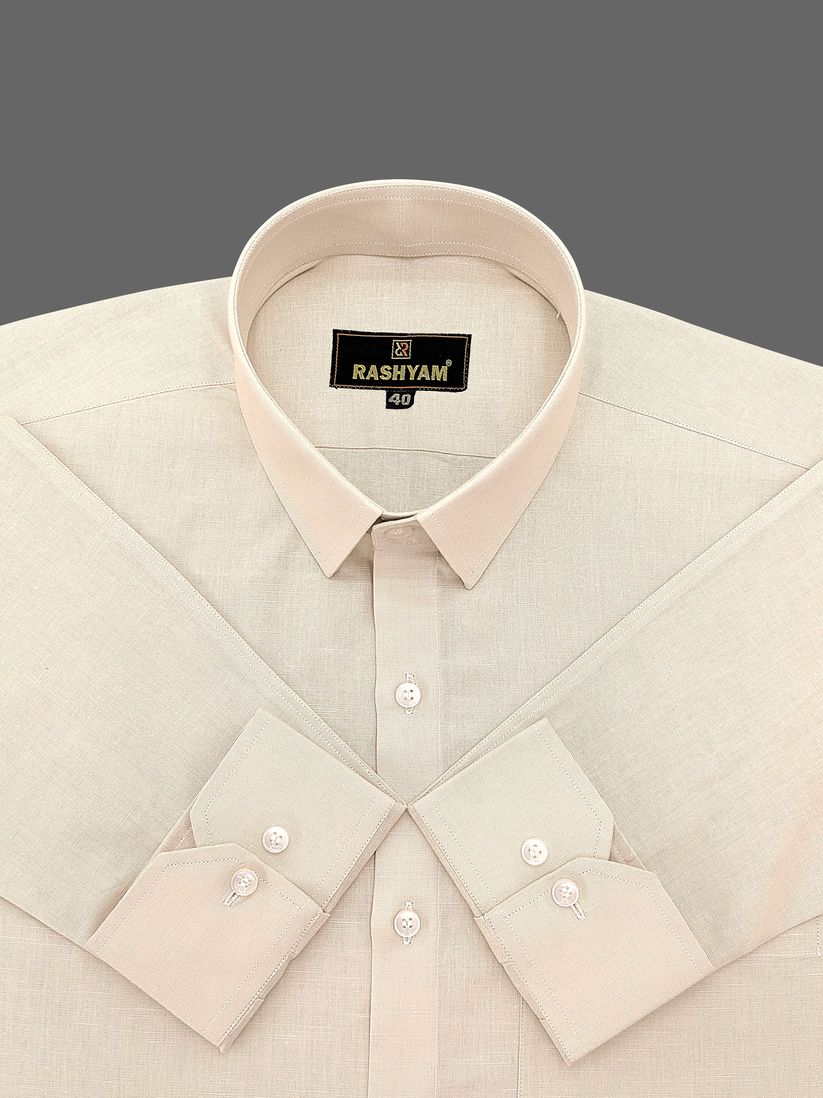 Barboni Brown Luxurious Italian Linen Shirt