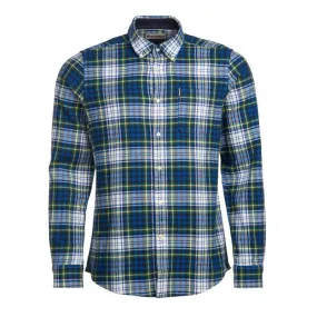 Barbour Highland Check 34 Mens Tailored Shirt - Bright Blue