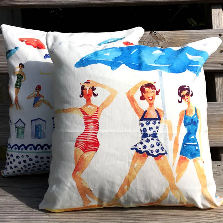 Beach Babes Indoor Pillow