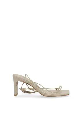 BELLINI CREAM LEATHER SANDALS