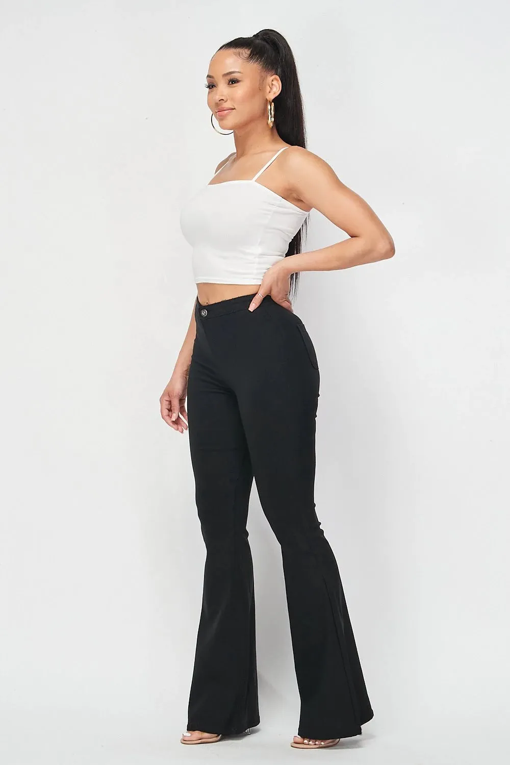 Black Bell Bottom Jeans