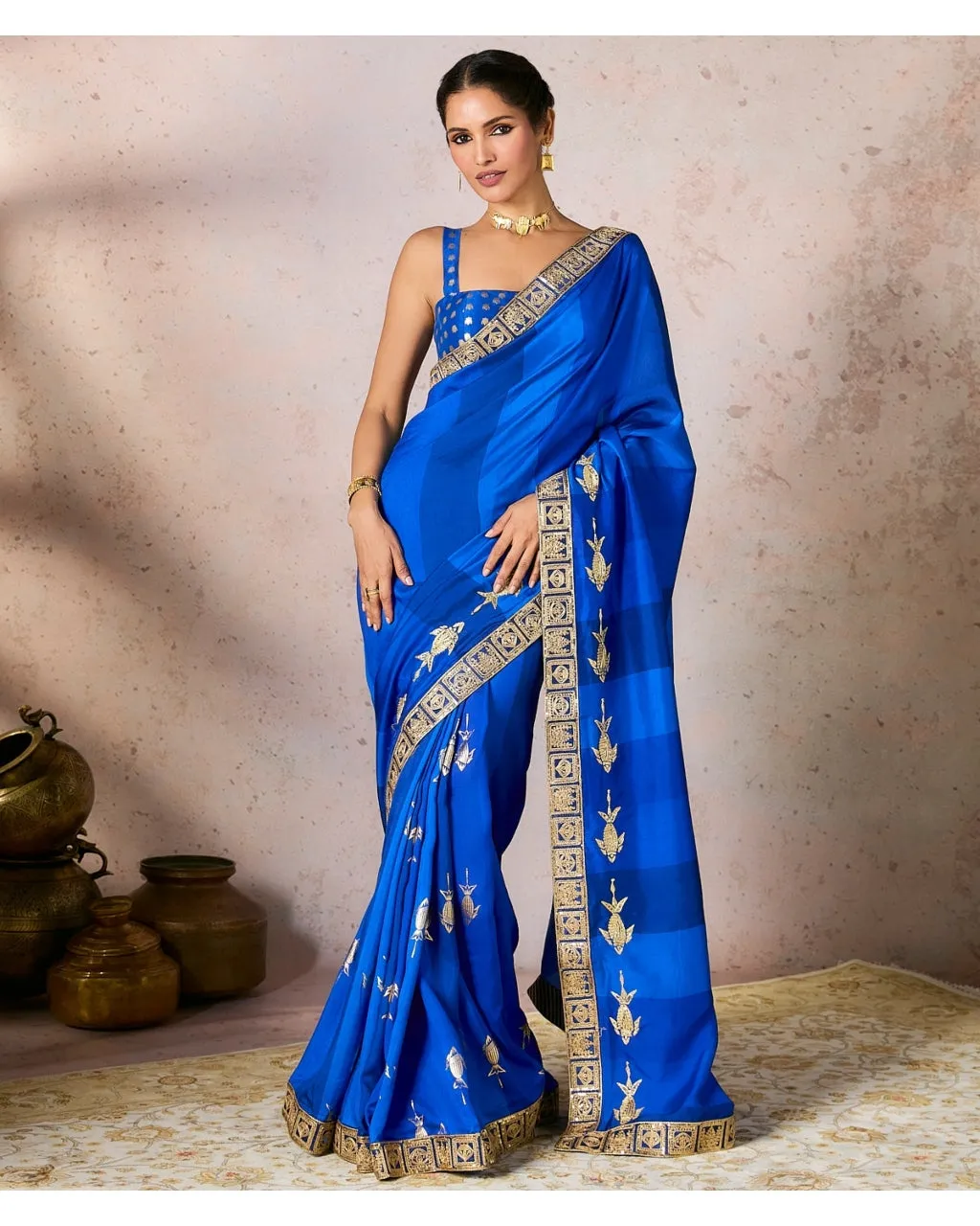 Blue Mystic Sari Set