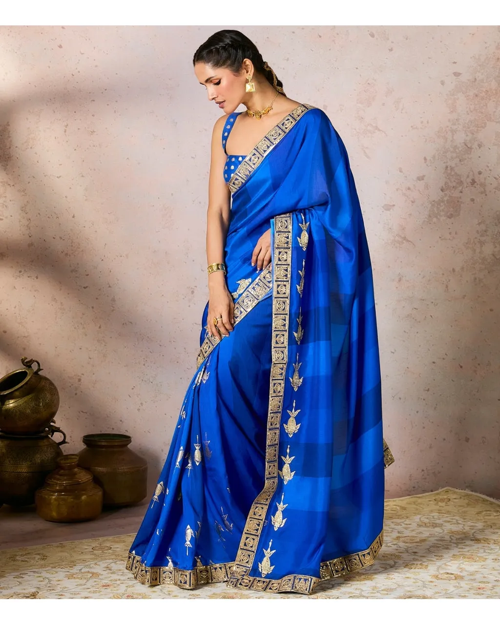 Blue Mystic Sari Set