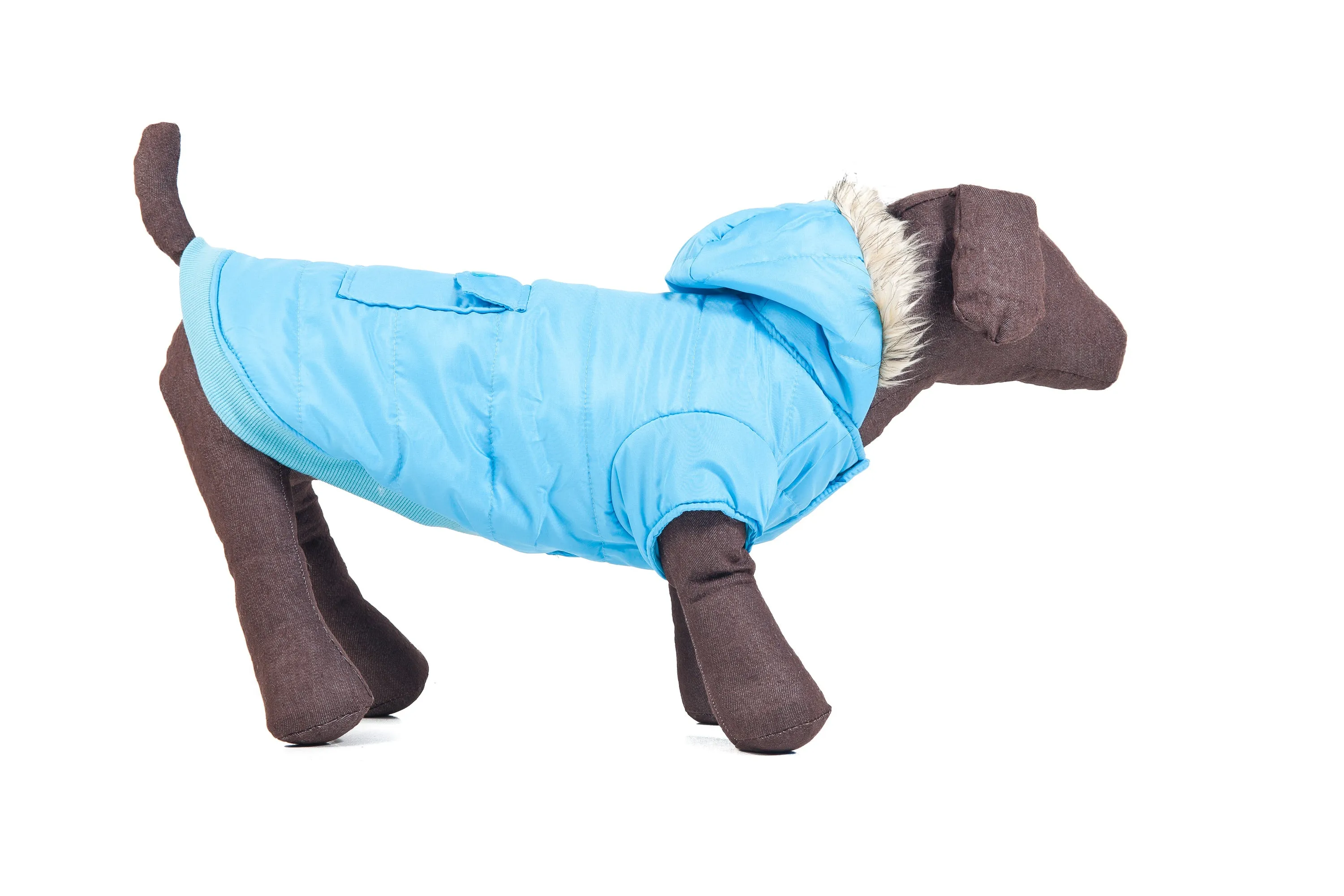 Blue Parka Dog Coat