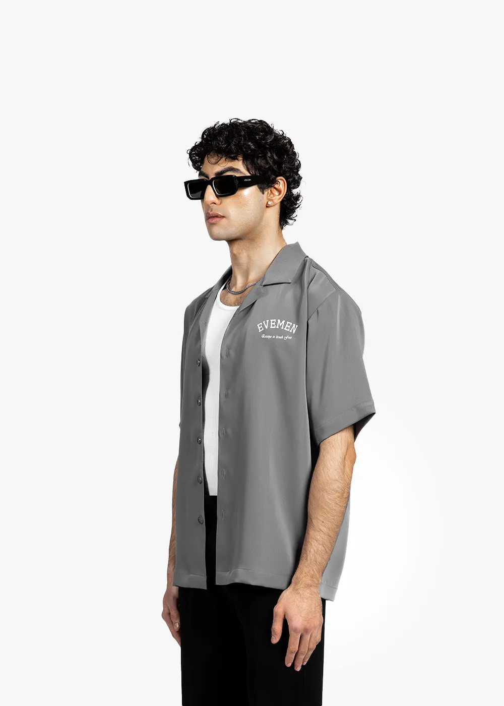 BOWLING SHIRT - SMOKE GREY