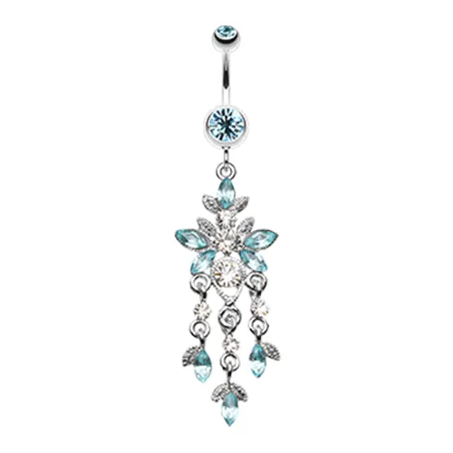 Cluster Chandelier Navel Ring