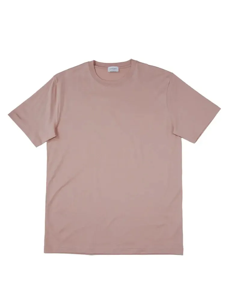 Crew Neck T Shirt- Dusty Rose