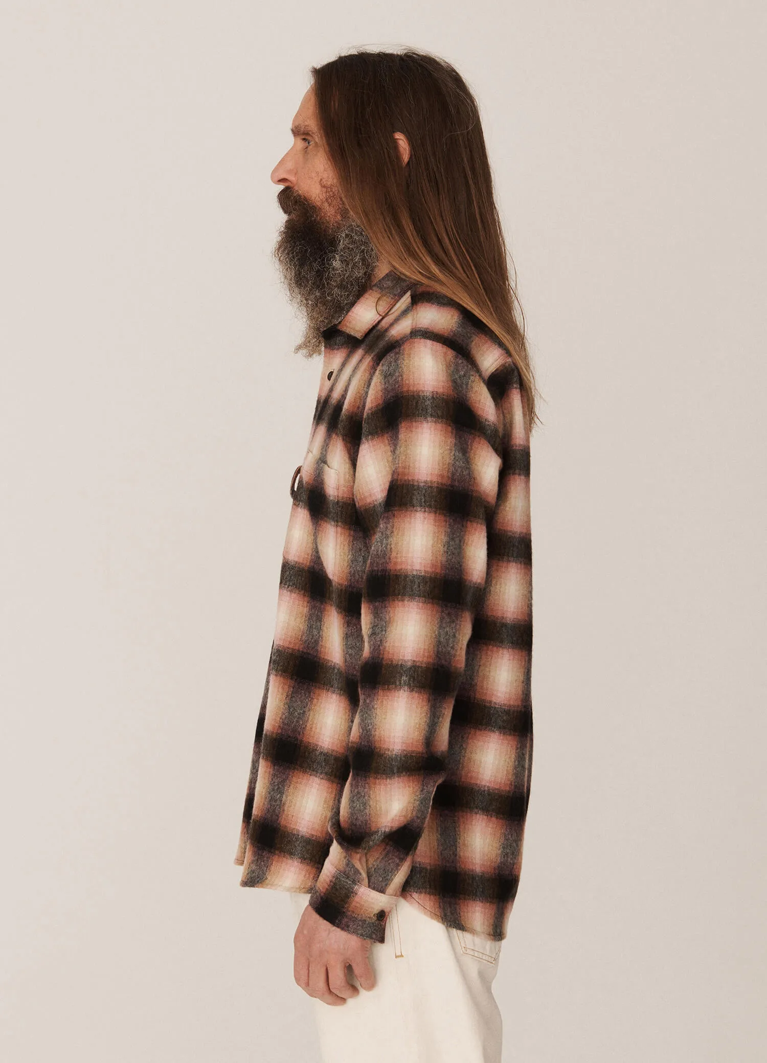 Curtis Wool Shadow Check Shirt