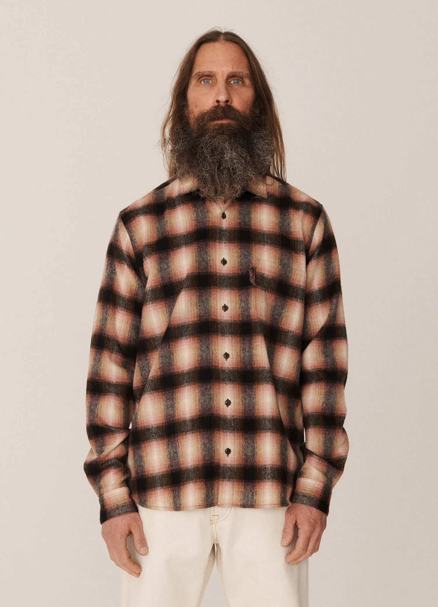 Curtis Wool Shadow Check Shirt