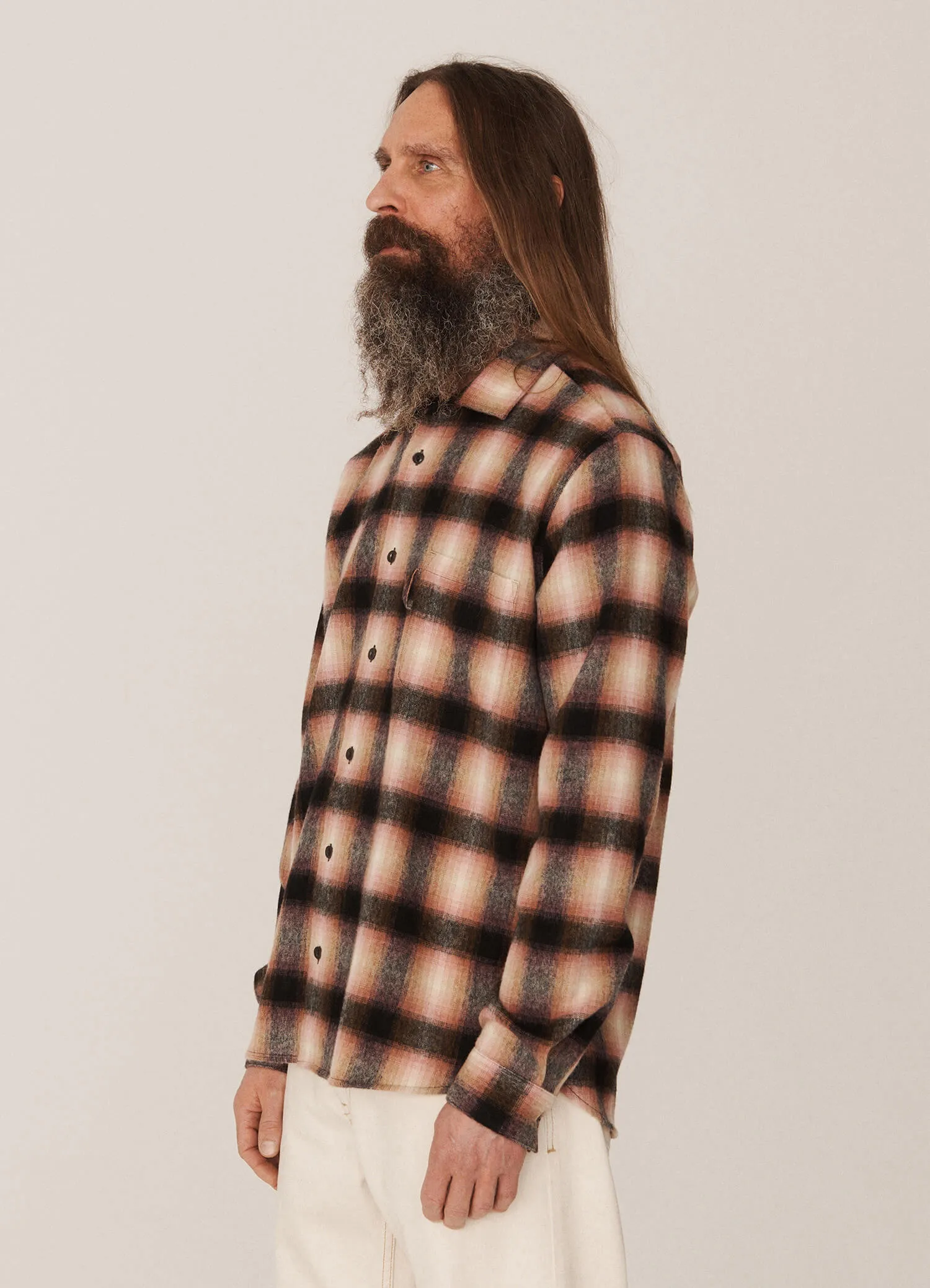 Curtis Wool Shadow Check Shirt