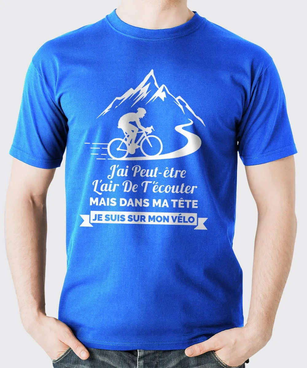 Cyclisme Homme, Cadeau Humour, Dans Ma Tête Je suis Sur Mon Vélo, Drôle Cyclisme - CTS24032206