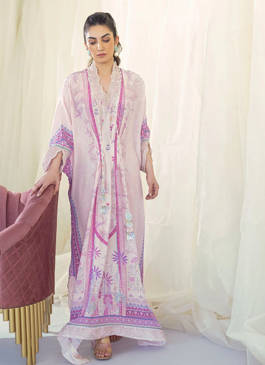 Daisy Blush Crepe Kaftan