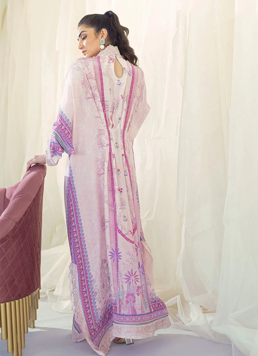 Daisy Blush Crepe Kaftan