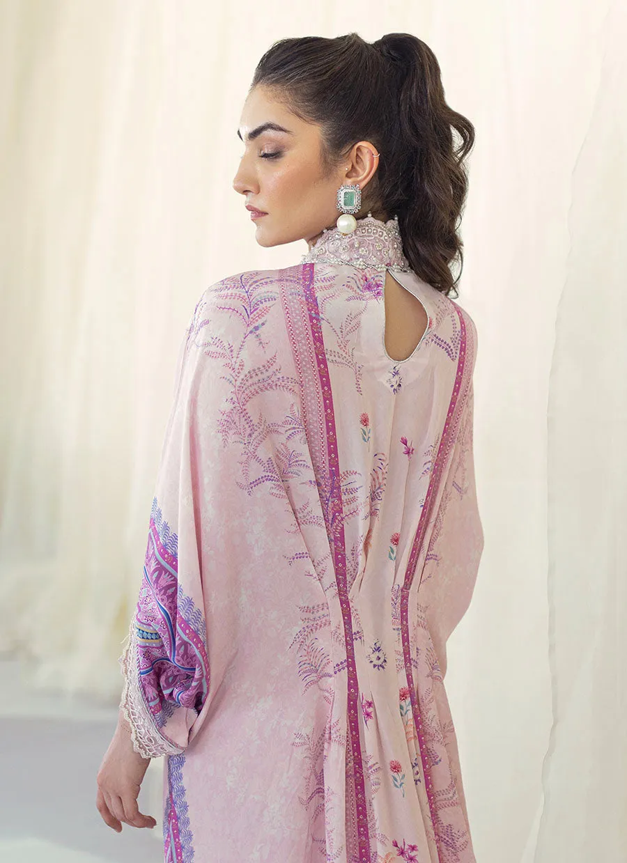 Daisy Blush Crepe Kaftan