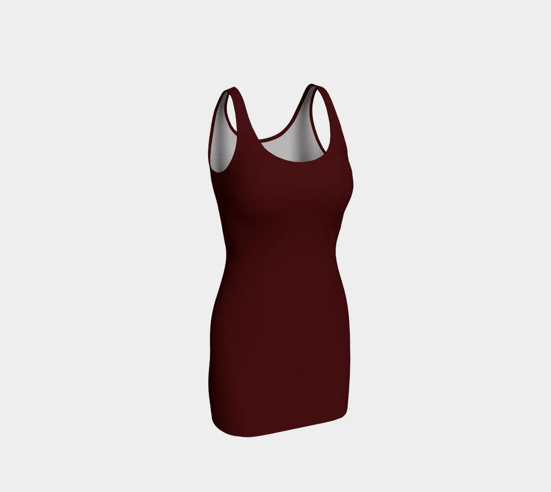 Dark Raspberry Bodycon Dress