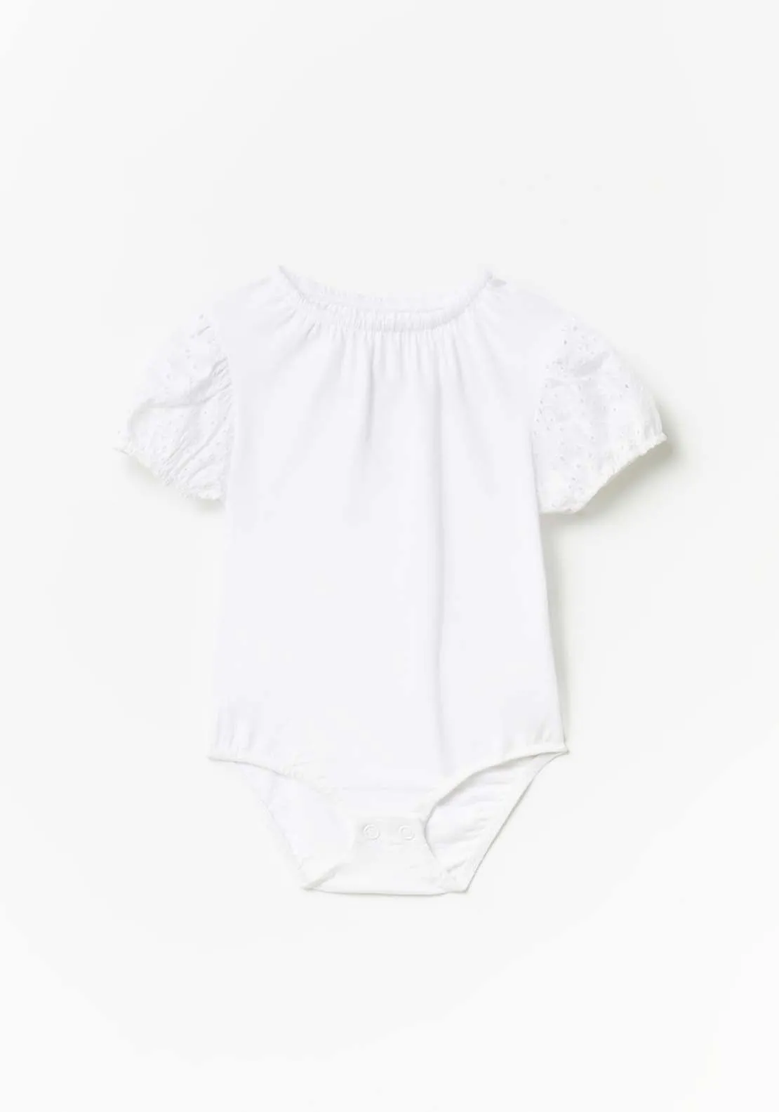 Detailed Bodysuit - White