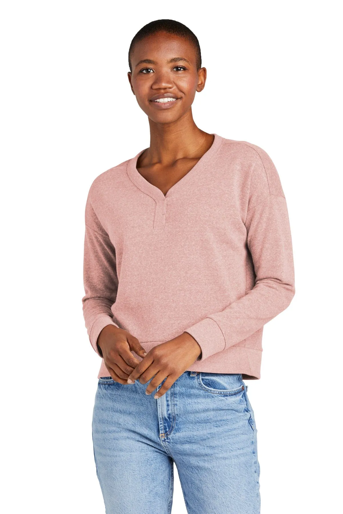 District DT1312: Women's Perfect Tri Fleece V-Neck Sweatshirt