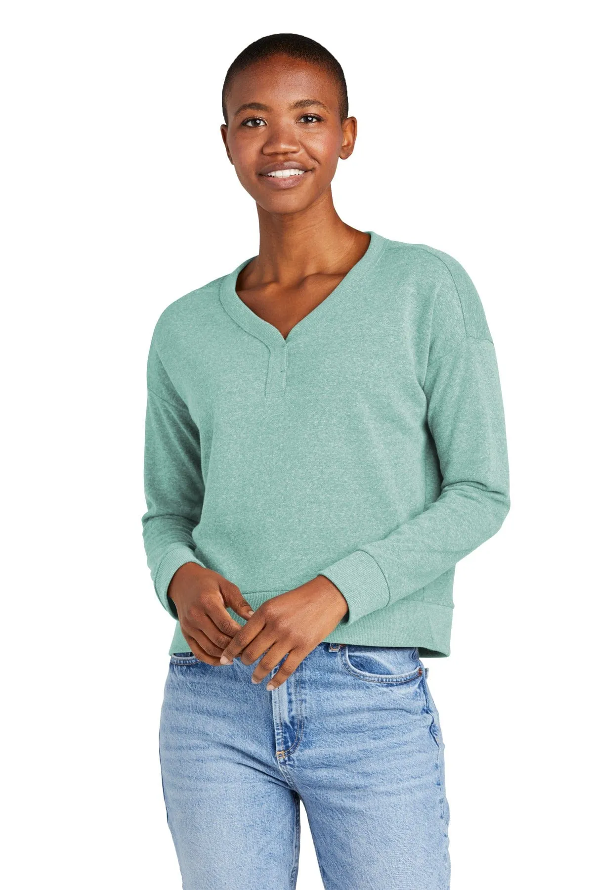 District DT1312: Women's Perfect Tri Fleece V-Neck Sweatshirt