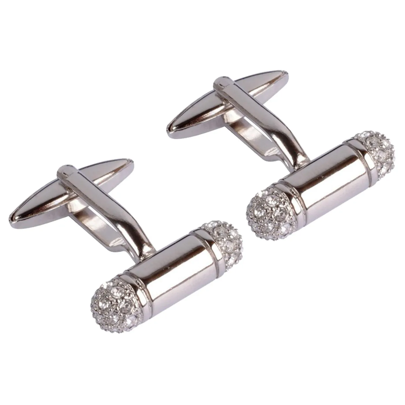 Double ended Crystal Bar Cufflinks