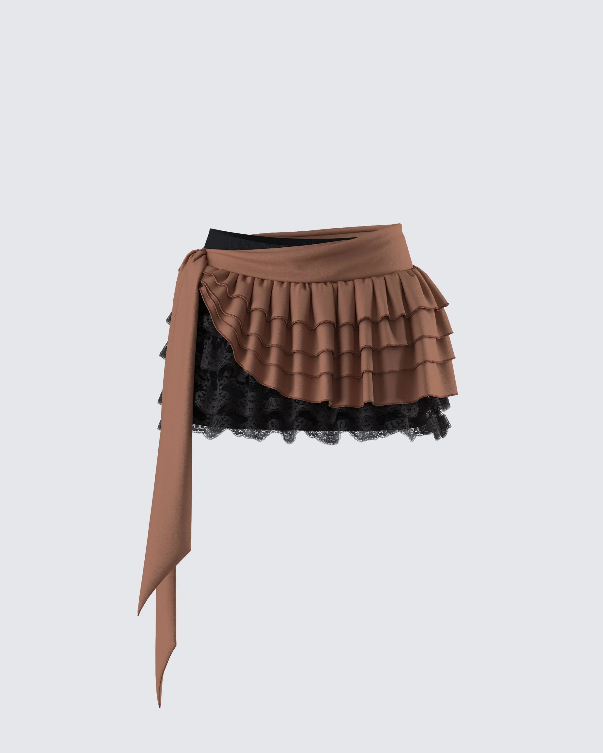 Dovie Multi Ruffle Layered Skirt