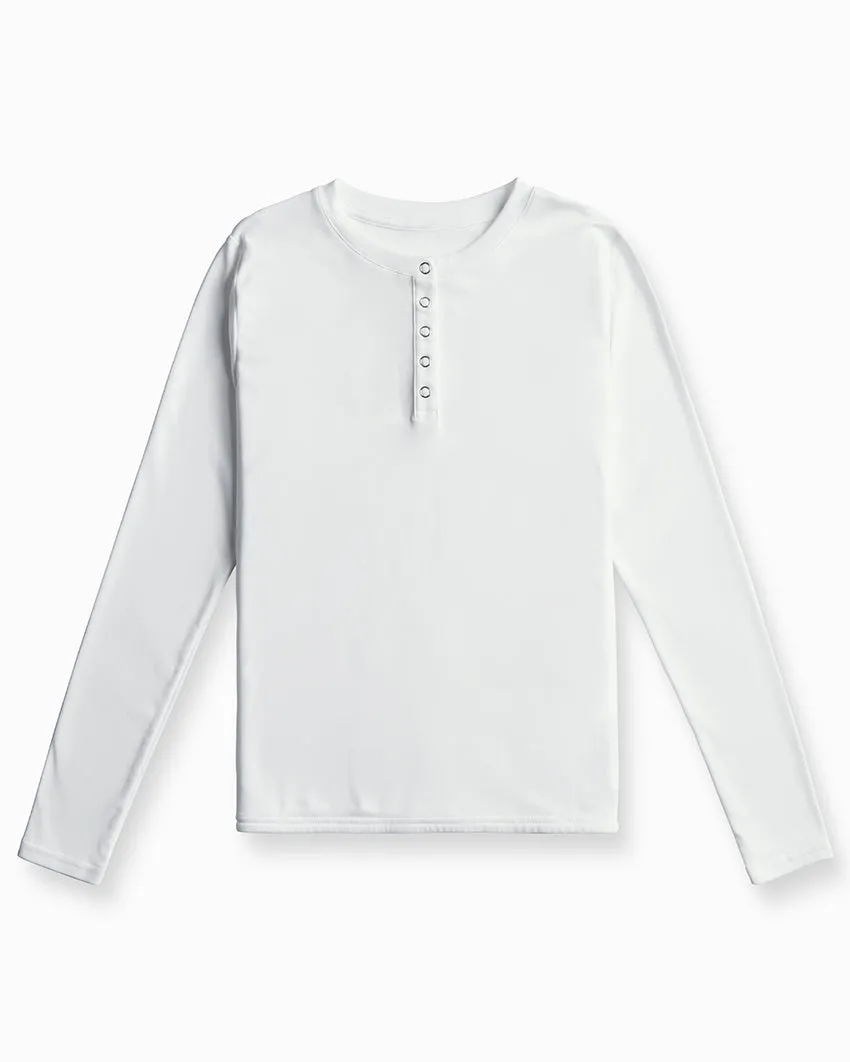 Drift Fitted Henley Long Sleeve