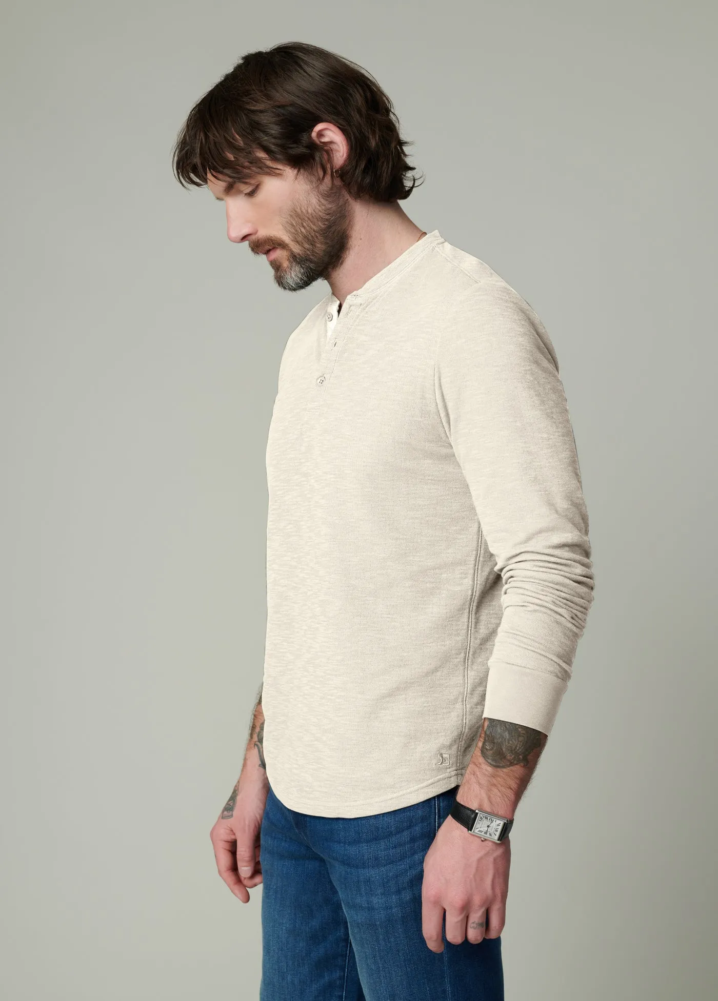 DWIGHT DOUBLE-FACE HENLEY