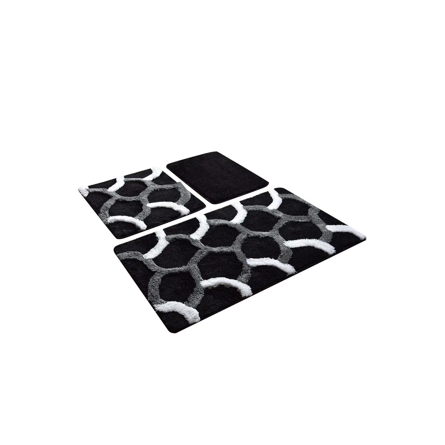 Elegant - Black 3  Bath Mat