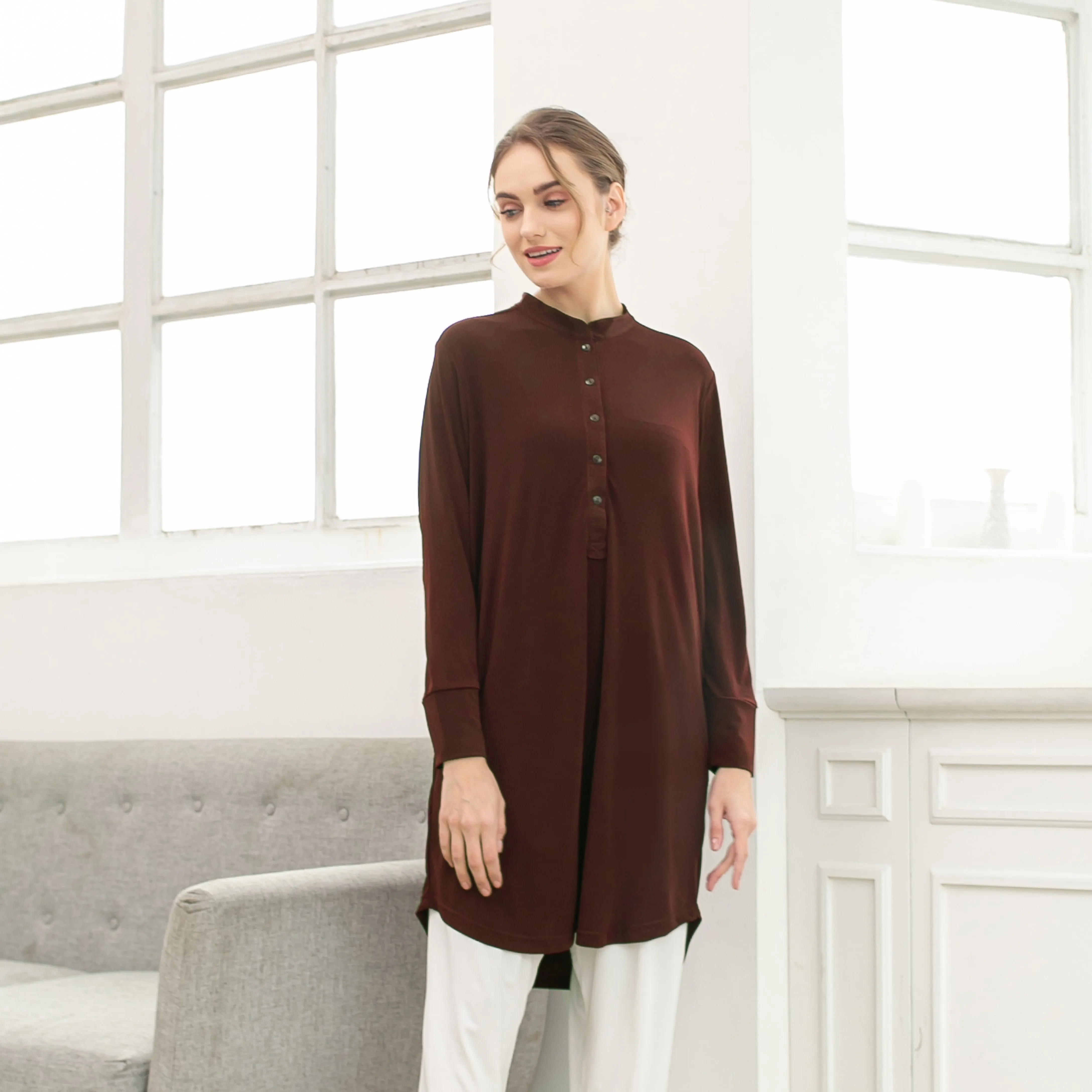 Ellis Tunic - Dark Brown