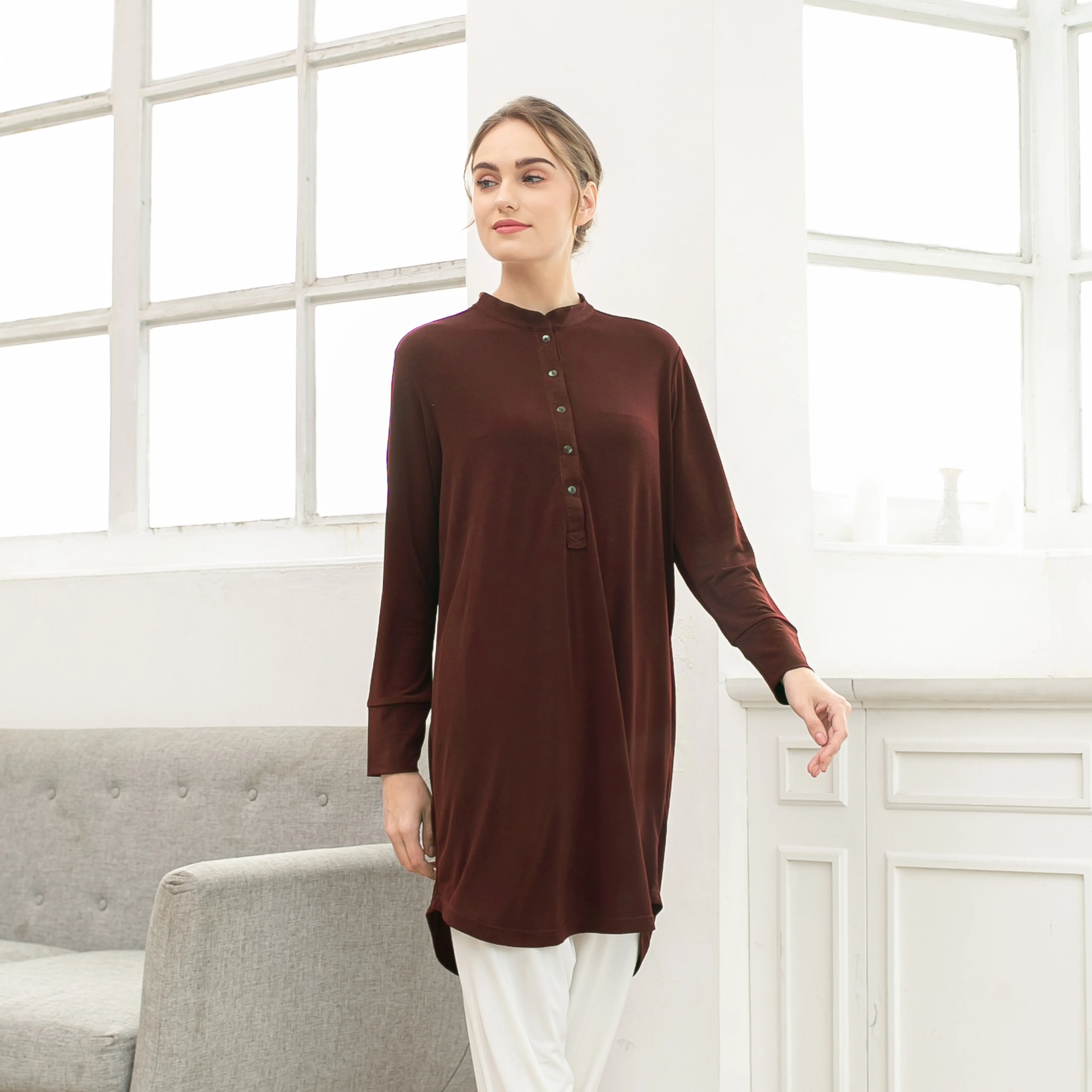 Ellis Tunic - Dark Brown