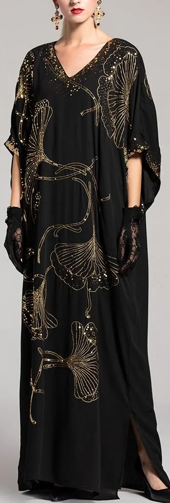 Embellished Maxi Tunic Dress