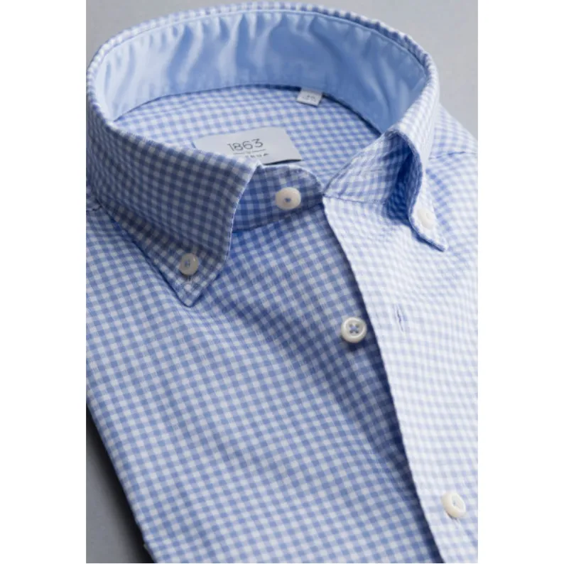 ETERNA CHECKED SOFT TAILORING GINGHAM SHIRT MODERN FIT 2416