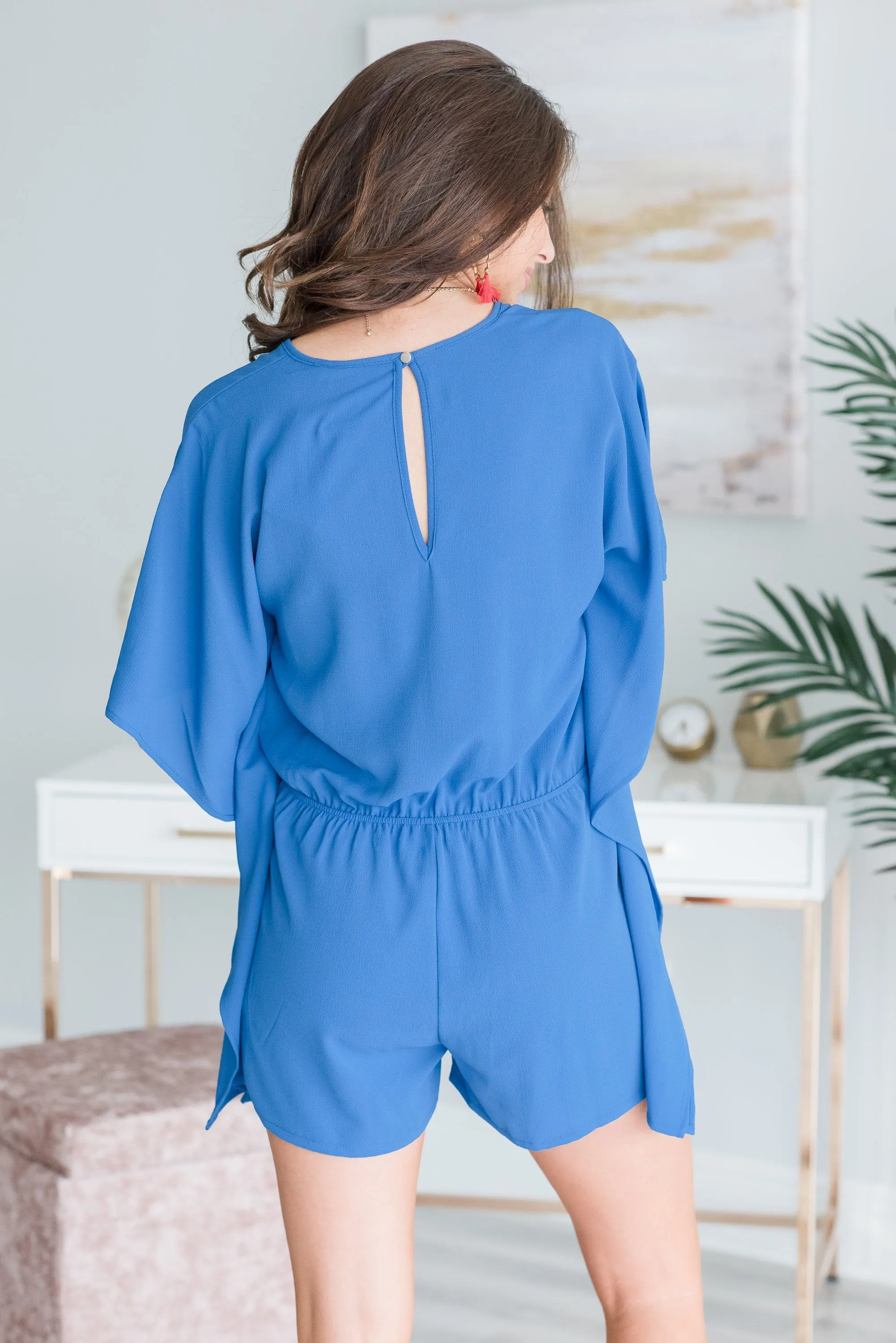 Feeling So Fun Persian Blue Romper