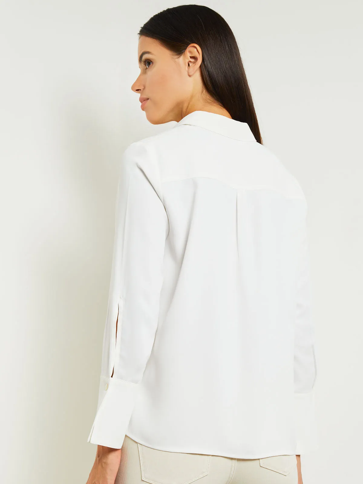 Fleur Emboldened Crepe de Chine Blouse