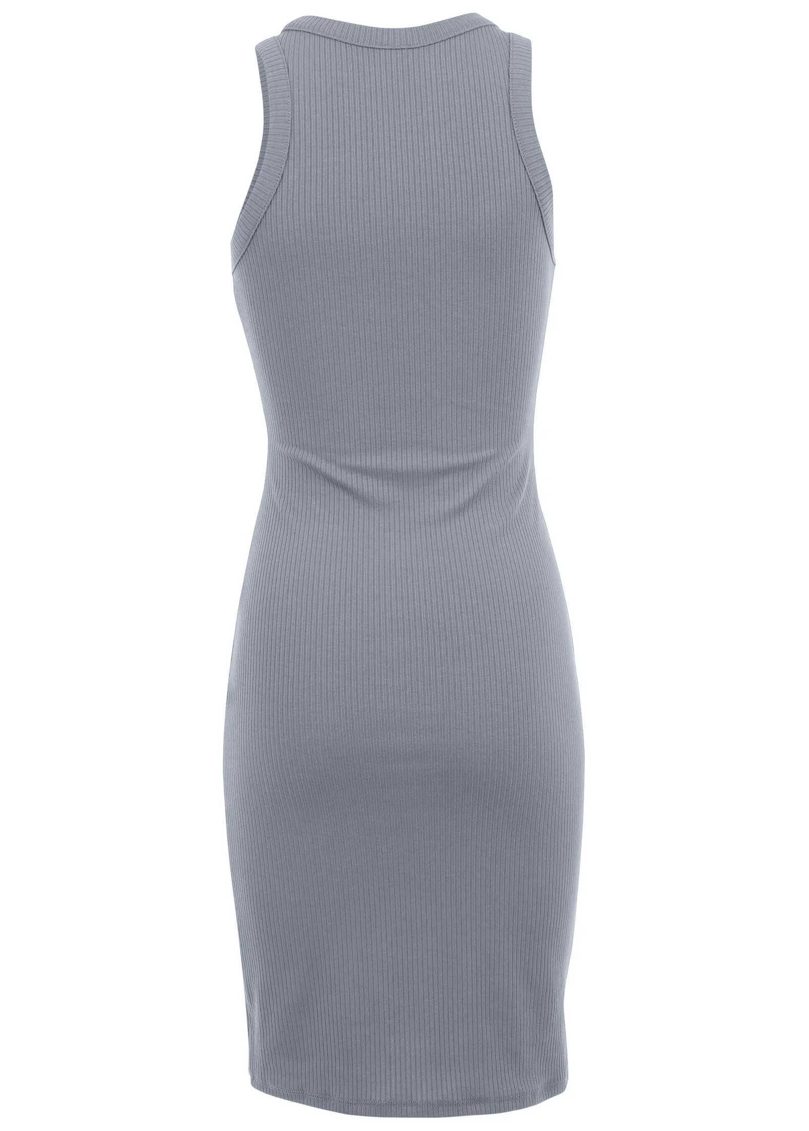 Flexrib Mini Dress - Seafog