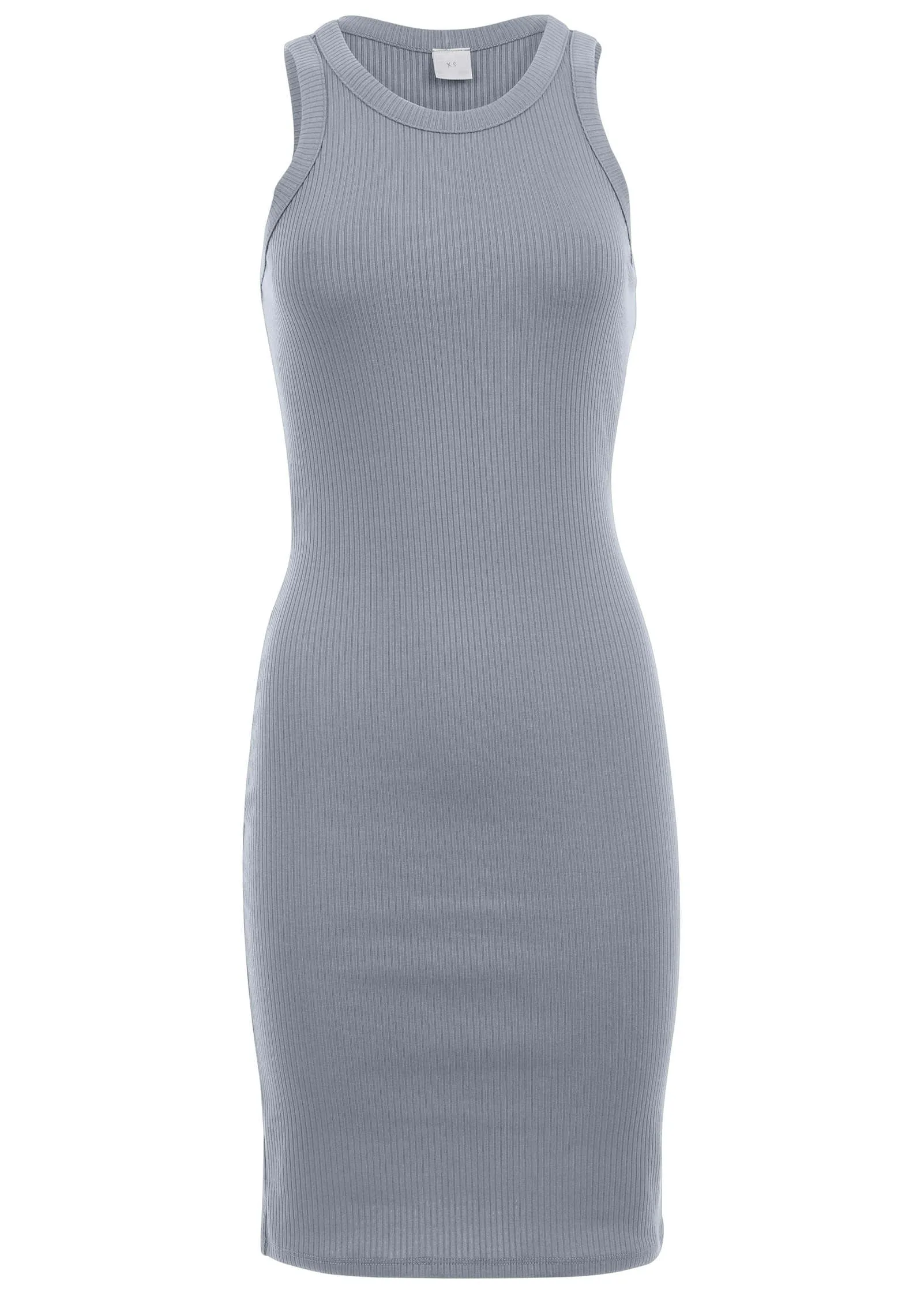 Flexrib Mini Dress - Seafog