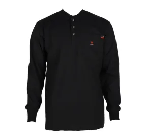 Forge Fr Men's Black Light Weight Henley Tee